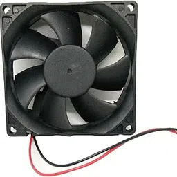 Robocraze JiGO DC Axial Case Cooling Fan. SIZE : 8x8x2.5cm, 80x80x25mm, SUPPLY VOLTAGE : 12VDC, Color : Black | Cooling Fan-picture-36