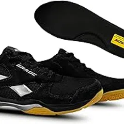 Grade Winner Memory Foam Badminton Shoes for Men | Non Marking Shoes for Badminton Men | Squash Shoes and Table Tennis Non Marking Shoes for Men | Lightweight and Comfortable Gum Sole Shoes-picture-10