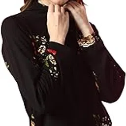 Floral Printed Full Sleeve Shrug Top for Women (440)-image-11