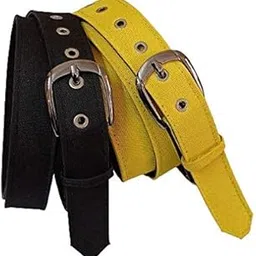 Women Xxxl Plus Size Oversize Extralarge Denim Material Jeans Belts Combo Black and yellow-image-84