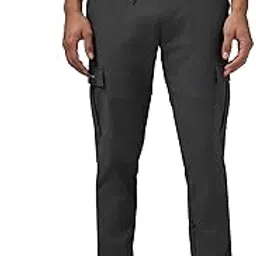 technosport Men's Regular Fit Mid Rise Polyester Solid Cargos for Activewear, Regular Use and Quick Dry-picture-11