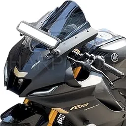 HARP MODZ® R15 M V4 Bubble Visor Windshield Wind Deflector R1M Model Smoke Black-picture-21