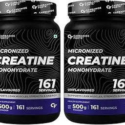 Carbamide Forte Creatine Mono hydrate Powder | Micronized Monohydrate Creatine 500g | Micronized Monohydrate Supplement for Lean Muscle, Strength & Energy - Unflavoured - 161 Servings - 500g-picture-11