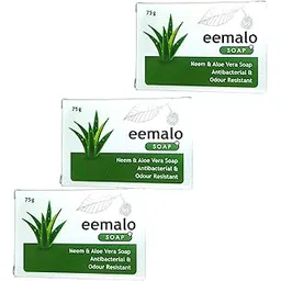 eemalo soap for acne and pimple clering all skin type soap 75g pack of 3-picture-33