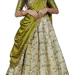 fabcartz Beautiful Unstitch South Indian Half Saree For Women | PL209-picture-30