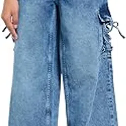 SF Jeans by Pantaloons Women's Loose Jeans (SS25WWSFJEN00079N61A35_Light Stone-image-47