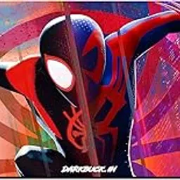 Darkbuck® Large Extended Anime Mouse Pad Laptop Desktop PC Gaming Long Mousepads Rubber Base with- Anti Skid (595MM x 290MM x 3MM) Spider Man Red Mousepad-image-17