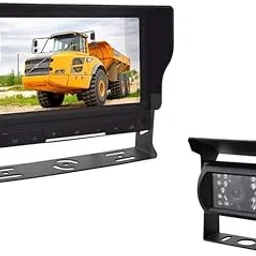 AUSHA Full HD Car Backup Camera System, 7 Inch IPS Rear View Camera Monitor Screen with Reverse Camera, IP69 Waterproof, Wide Angle, 9-36 V Support, Parking Lines for Cars & Truck (15m Cable)-picture-35