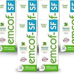 Emcof Sugar-Free Cough Syrup | Relieve Your Cough with Natural Active ingredients | Fast-Acting Relief for Dry & Chesty Cough | Non-Drowsy & Diabetic-Friendly | 600ml Pack-picture-27