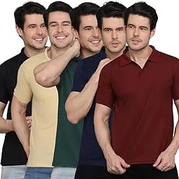 inkkr Men's Polo Neck T-Shirt Combo-picture-14