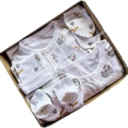 Picksparrow 100% Cotton Baby Gift Set, Pack of 6, (6-12 Months) (Baby Girl)-picture-51