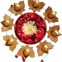 Handcrafted Diya Urli Bowl for Diwali, Decorative Floating Flower and Tea Light Candle Bowl, Traditional Urli Bowl, Pack of 1-image-81