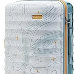 uppercase Topo (Medium) 66 cms Hardsided Check-in Trolley Bag 8 Wheel Spinner Luggage with TSA Lock & Anti-Theft Zippers Men & Women 2000 Days Warranty Dual Tone (White & Blue)-picture-12