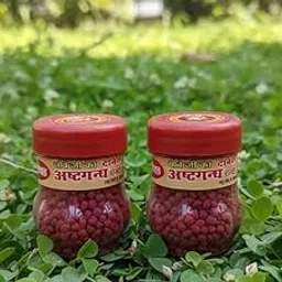 Divine Hub Chobe Ji's Granular Ashtagandha Chandan/Sandalwood with Red for Puja | Danedar Ashta Gandha Red (Pure & Fragrant) | Pack of 2 Jars-picture-29