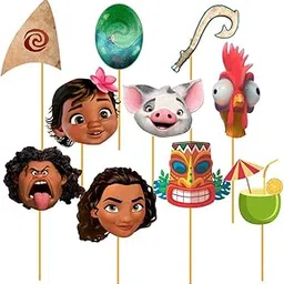 Blu Party Moana Theme Birthday Props for Moana Birthday Decorations-picture-49