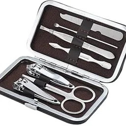 Multi-Design 7Piece Small Manicure Set, Compact Travel Nail Care Kit with Stainless Steel Tools, Perfect for Home, Travel & Gifting-image-73