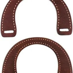 MYADDICTION 2x2Pieces Wooden U Shaped Bag Handle Replacement for Handmade Handbag Purse-picture-21