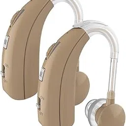 Fastwell 2 unit For Both Ear Rechargeable Hearing Aids with Noise Cancelling, Nano Hearing Amplifier Assist Miracle Ear for Adults,Digital Hearing Amplifiers for Hearing Loss (Pair (Beige)-picture-58