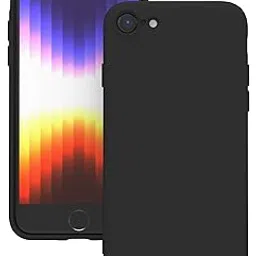 YATWIN Silicone Back Case for iPhone SE 2020/2022, iPhone 7/8, Soft-Touch Phone Back Cover for Apple iPhone SE 2nd 3rd Generation - Black image 1
