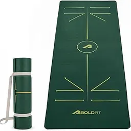 Boldfit Yoga Mat for Women & Men - TPE Eco Friendly 6mm thickness Non Slip Classic Pro Exercise Mat for Home Workout Pilates Floor Exercises Gymnastics Meditation with carry Bag & strap - Pro image 1