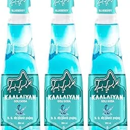 Kaalaiyan Goli Soda 3 x 350ml Combo Blueberry | Desi Goli Soda Drink | Banta Soda | Nostalgic Indian Soft Drink | Sulphur-Free Sugar, RO Purified Water, Zero Caffeine-picture-24