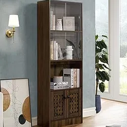 DeckUp Bei Book Shelf and Display Unit (Walnut, Matte Finish)-picture-27