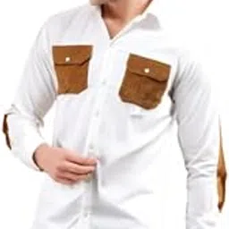 new-18 Designer Double Pocket Shirt for Men – Cotton Fabric – Long Sleeves-picture-27
