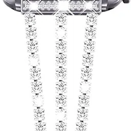 Zitel Bling Rhinestone Metal Band Compatible with Apple Watch Straps for Women Girls Sparkling Shiny Wristbands-image-28
