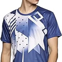 Prokick Round Neck Half Sleeves Sports Wear Tshirt for Men|Comfort Fit, Moisture Absorption, Regular Fit Sports Tshirt for Badminton,Tennis,Squash,Gym Wear, Everyday Wear-picture-28