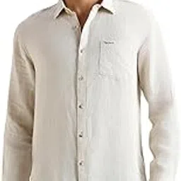 pepe jeans Mens Linen Regular Fit Shirt-picture-38