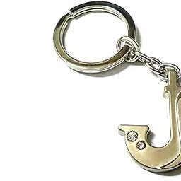 augen Stainless Steel Alphabet Letter Keychain Metal Initials For Car & Bike Gifting With Key Ring Anti-Rust (Pack Of 1) - 3-picture-18