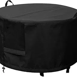 TRENDIVIBE Fire Pit Cover Premium Easy to use with Handle Protection for Patio Yard 92cmx92cmx51cm-picture-29