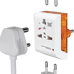 MX India to Europe Adapter, Russia, Turkey & More - Type C - 3 in 1 - Perfect for Laptop, Camera Charger and More- with LED Indicator Durable, Safe & Travel-Friendly Adapter Type C, Pack of 2-image-38