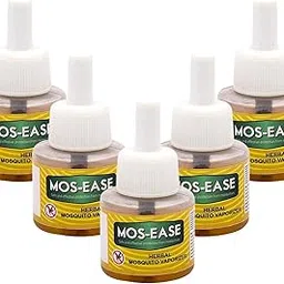 Gavyamart Herbal Mosquito Repellent Vaporiser Completely Herbal Made with Lemongrass Eco-friendly & Biodegradable Skin-Safe, Plant-Based, 5 piece Refill (5�40ML)-image-23