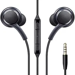 Earphones for Samsung Galaxy A70 / A 70 Earphone Original Like Wired Noise Cancellation In-Ear Headphones Stereo Deep Bass Head Hands-free Headset Earbud With Built in-line Mic, Call Answer/End Button, Music 3.5mm Aux Audio Jack (AK15, Black)-image-12