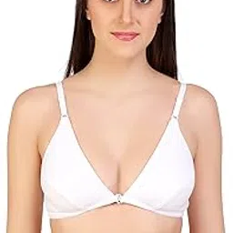 alyana Woman's Cotton T-Shirt Bra Non Wired | Non Padded | Front-Open Plunge Bra Pack of 1-picture-37