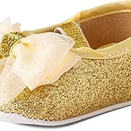 lillypupp Soft Sole Anti-Slip Sandals for Baby Girl. Golden Slip ons First Walking Shoes Booties for Girls.-picture-46