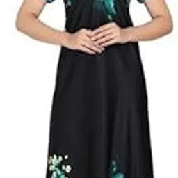 g4girl Women Satin Maxi Nighty Gown-picture-31