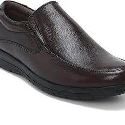 zoom shoes Original Premium Tinted Leather Loafer Shoes for Men ZA-1122 | Felxible, Durable, Lightweight, Shock Absorbent Slip On Shoes for Casual/Office Dress Up-picture-15