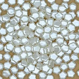 Satra Traders Curvy Star-Shaped Plastic Pearl Beads | Size : 12mm | Qty : 100g | PB287-picture-38