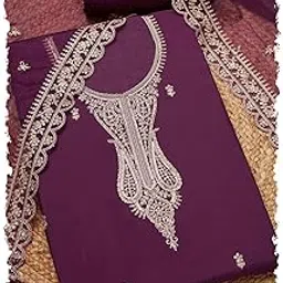 soch Womens Modal Silk Embroidered Unstitch Dress Material With Sequins-picture-17