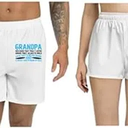 Men and Women Printed Regular fit Casual Polyester Couple White Shorts (ZPOD-0004609-set-M_ms)-picture-39