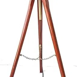 Beautiful Conner Wooden Tripod Floor Lamp Stand Without Shade and Bulb (Brown) | Stylish Adjustable Wooden Floor Lamp Stand for Living Room Bedroom Office Home Décor Lighting Corner Stand Pack of 1-image-24