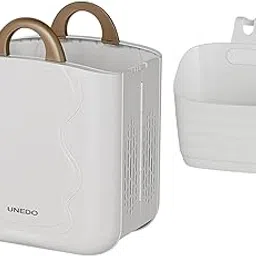 Foldable Laundry Basket Modern Versatile Laundry Hamper For Dorm Travel Home White With Small Box | Home & Garden | Household Supplies & Cleaning | Laundry Supplies | Hampers-picture-14