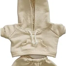 BNF®Doll Clothes for 17cm Plush Doll Hoodie Sweatshirt and Pants Stylish Cartoon Apricot|Dolls & Bears|Dolls & Bears|Dolls & Bears|1 Hoodie Sweatshirt image 1