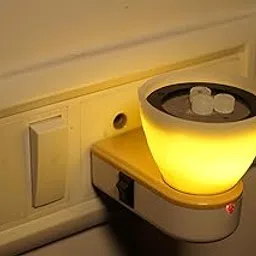 Spoken Kapoor Kapur Dani Camphor Karpuram Aroma Oil Diffuser Incense Burner Electrical Stand Machine Holder for Home,Office (NK-702 Yellow)-picture-10