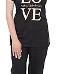 e-max Stylish Women's Night Suit with Bold Love Print – Soft Comfortable Sleepwear Set for Relaxed Nights and Daily Lounging-picture-51