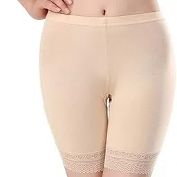 fshway Women’s Slip Shorts for Under Dresses Stretchy Lace Panties Soft Mid-Thigh Anti-Chafing Underwear Shorts image 1