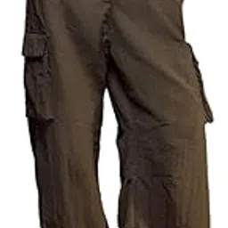 the souled store Parachute Pants: Cedar Women and Girls Drawstringed Solid Nylon Straight Fit Cargo Parachute Pants-picture-17
