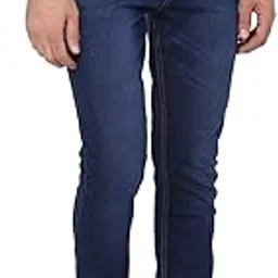 urbano fashion Men's Grey Slim Fit Distressed Jeans-picture-46